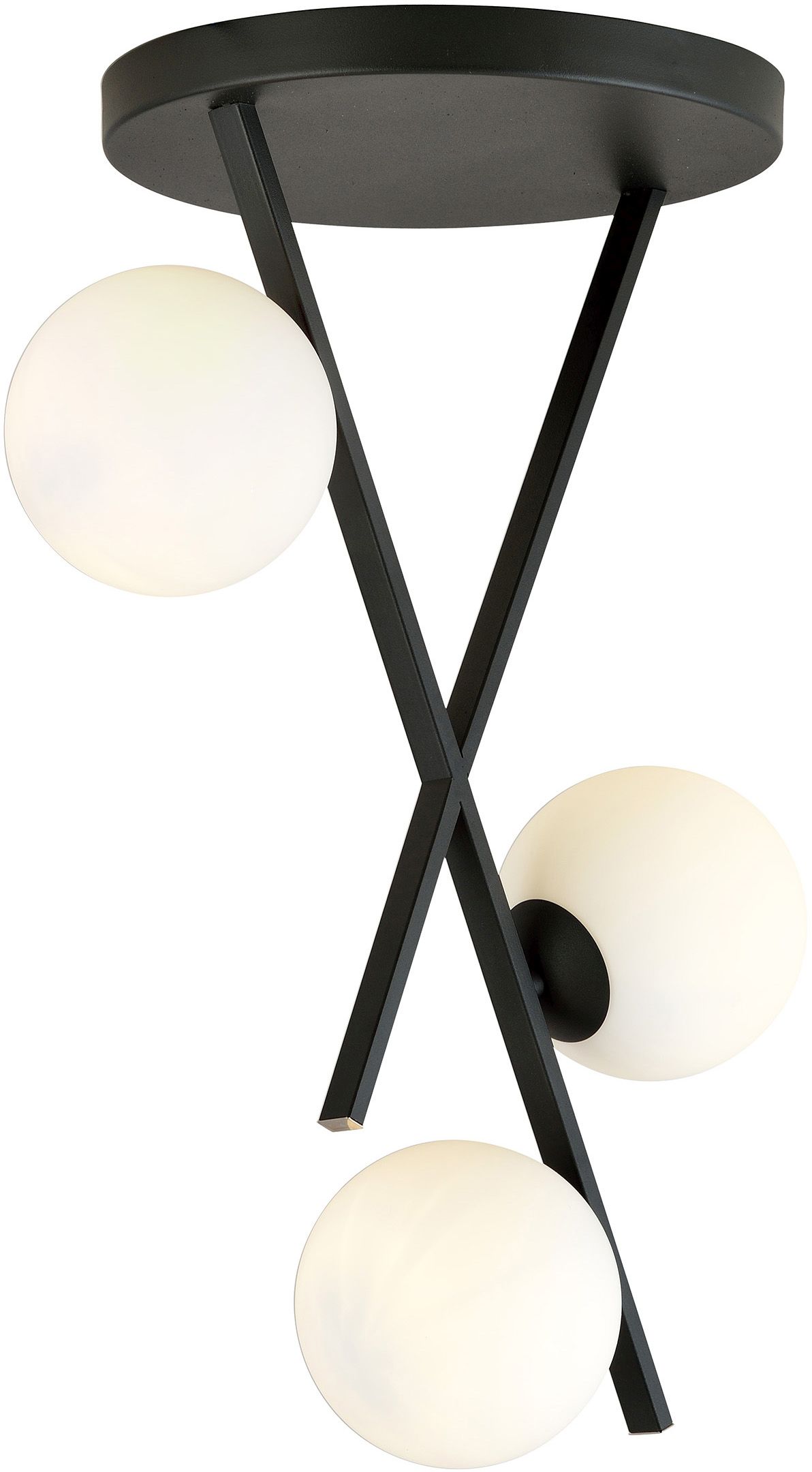 Emibig River lampă de tavan 3x10 W alb-negru 1194/3