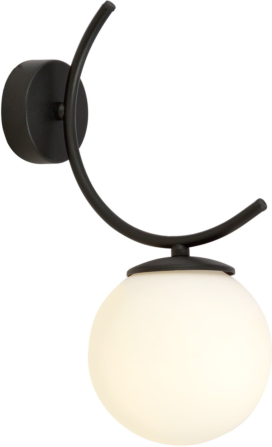 Emibig Boston lampă de perete 1x40 W negru-opal 1109/k1