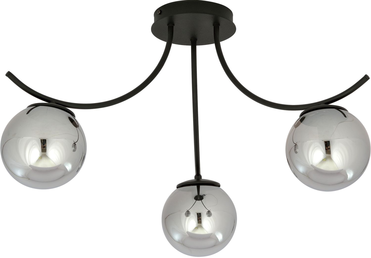 Emibig Boston lampă de tavan 3x10 W negru-grafit 1110/3