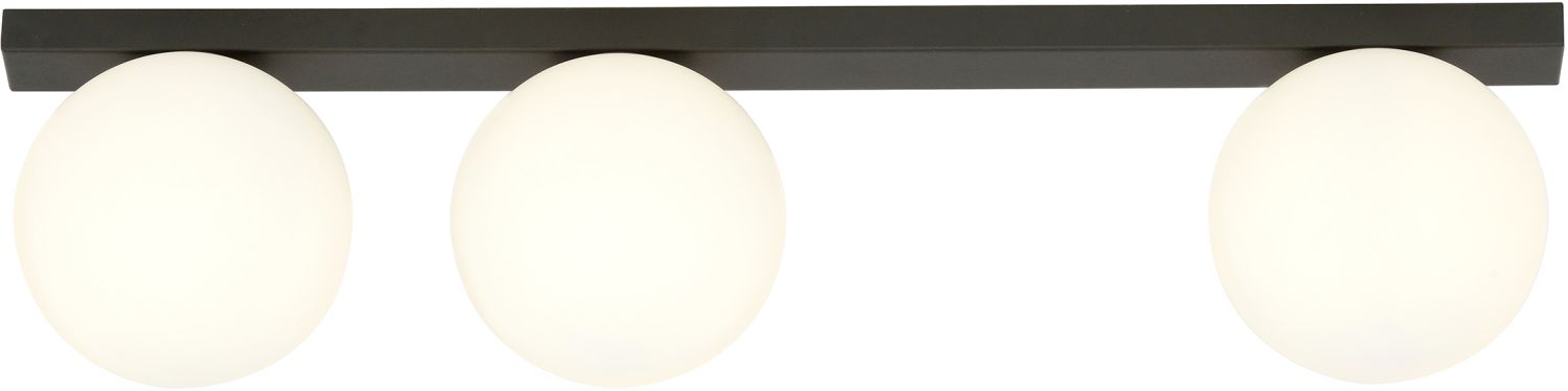 Emibig Fit lampă de tavan 3x40 W negru-opal 1124/3