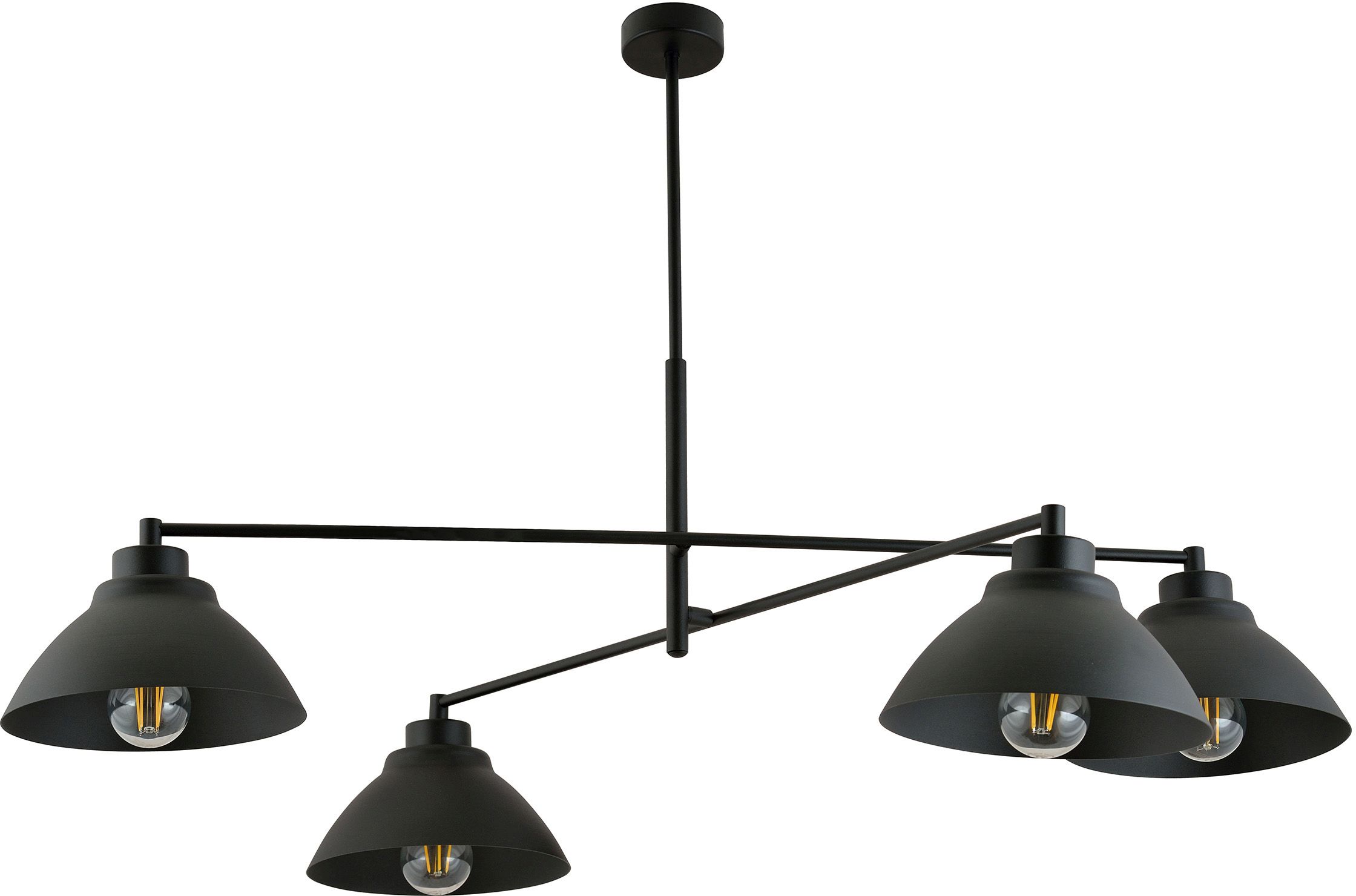 Emibig Maverick lampă de tavan 4x15 W negru 1211/4