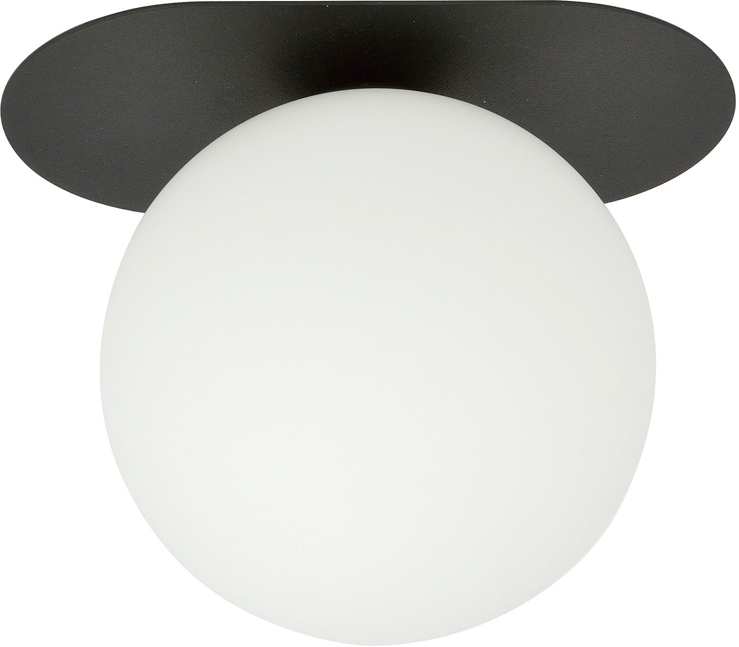 Emibig Plaza lampă de tavan 1x40 W negru-opal 1118/1