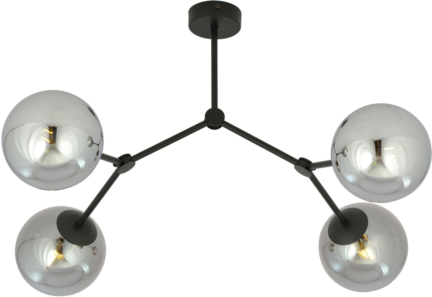 Emibig Space lampă de tavan 4x10 W negru-grafit 1134/4