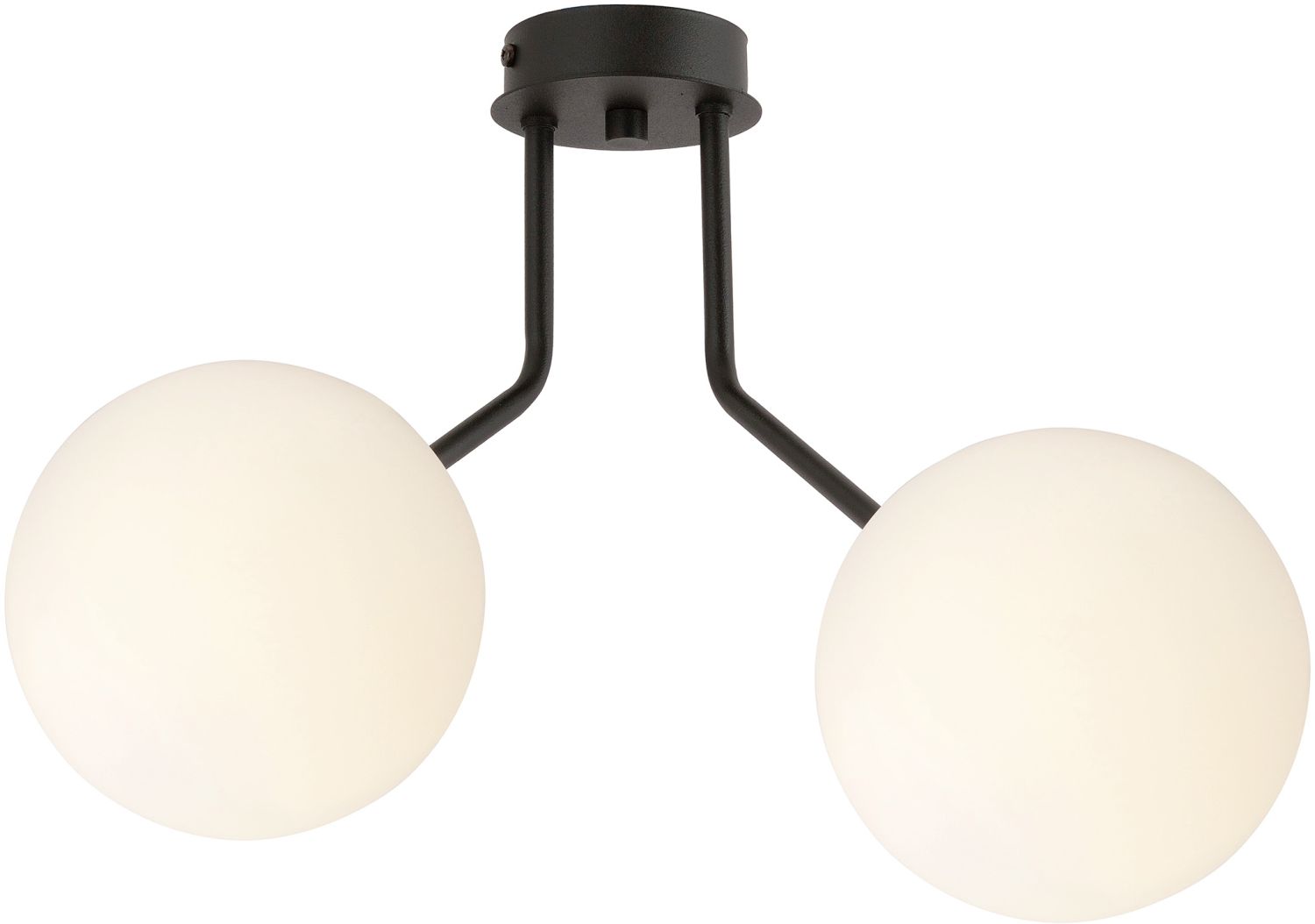 Emibig Nova lampă de tavan 2x10 W negru-opal 1138/2