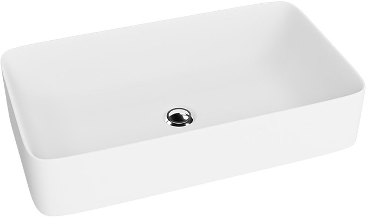 LaVita Pasana lavoar 60.5x34 cm dreptunghiular de blat alb luciu 5900378325932