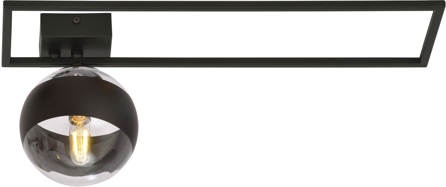 Emibig Imago Stripe lampă de tavan 1x10 W negru-transparent 1132/1B