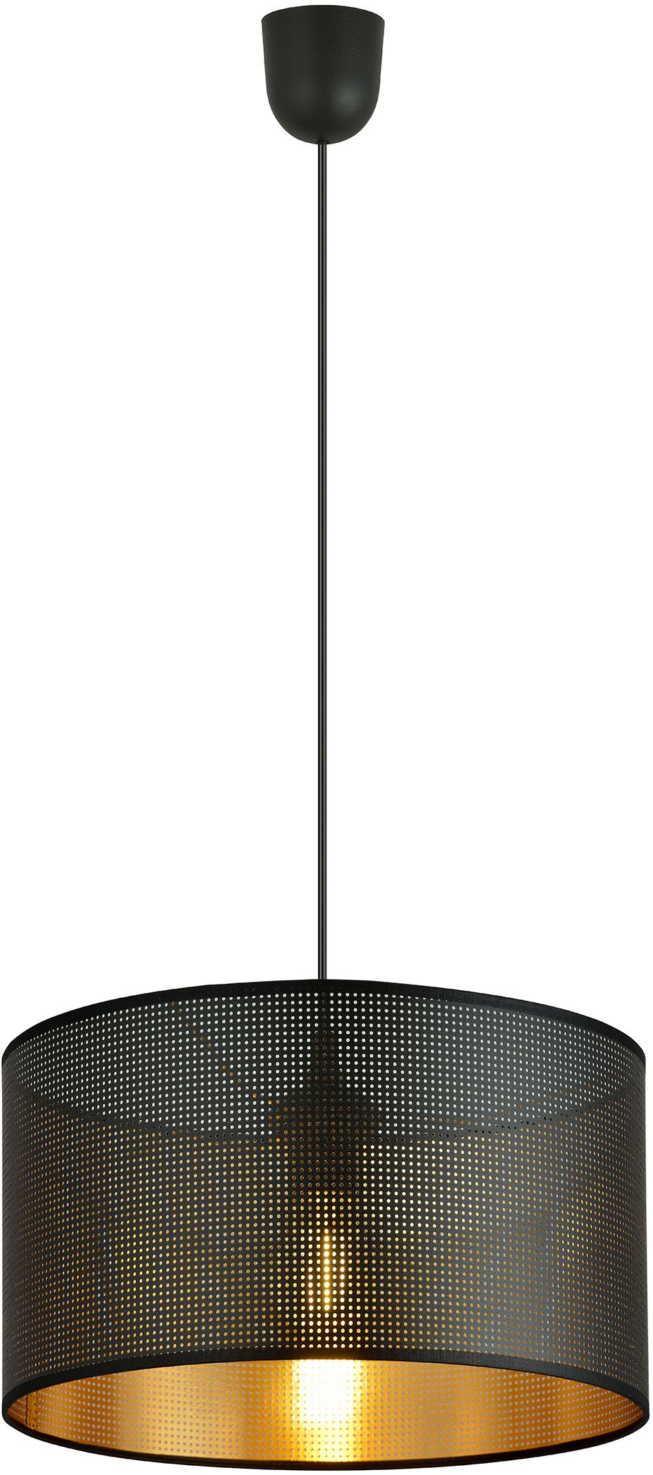 Emibig Aston lampă suspendată 1x15 W negru-auriu 1148/1