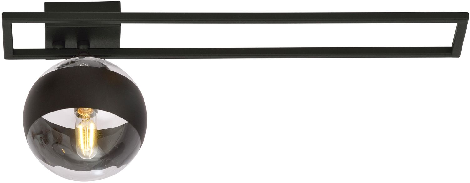 Emibig Imago Stripe lampă de tavan 1x10 W negru-transparent 1132/1C