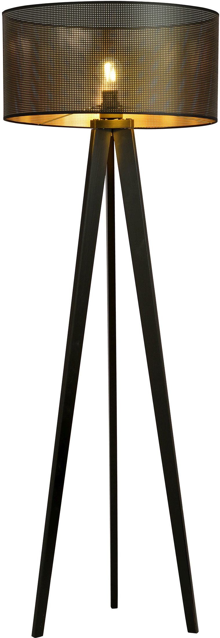 Emibig Aston lampă de podea 1x15 W negru-auriu 1148/LP1