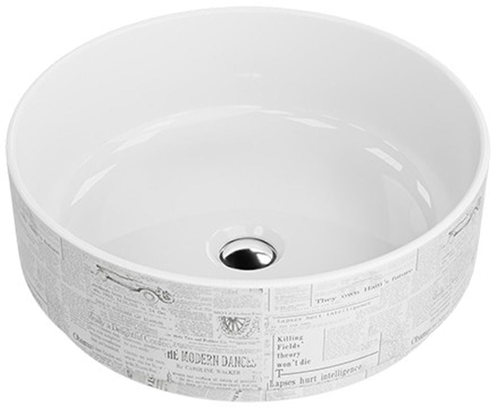 LaVita Papel lavoar 37x37 cm rotund de blat alb 5900378326472