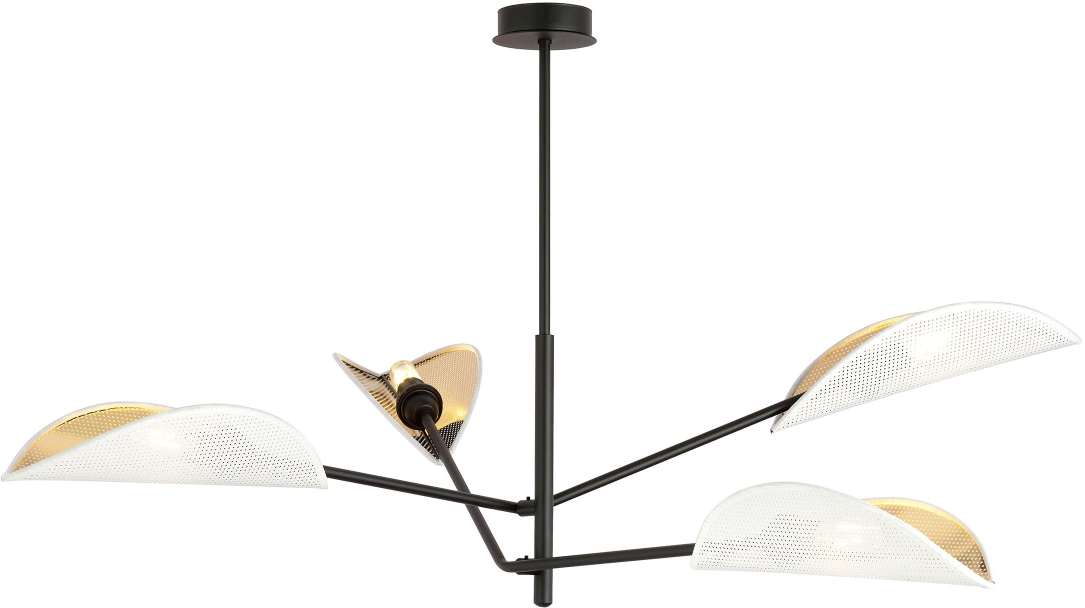 Emibig Vene lampă de tavan 4x10 W alb-negru-auriu 1159/4