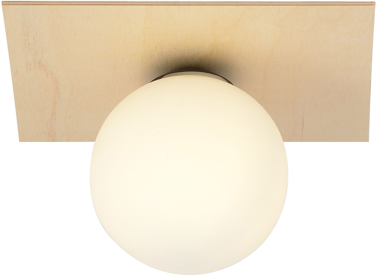 Emibig Kenzo lampă de tavan 1x40 W lemn-opal 1142/1A