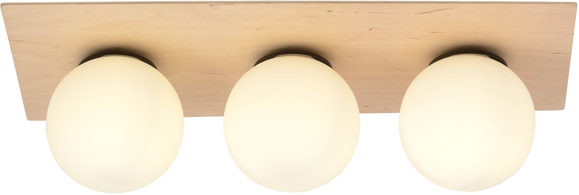 Emibig Kenzo lampă de tavan 3x40 W lemn-opal 1142/3