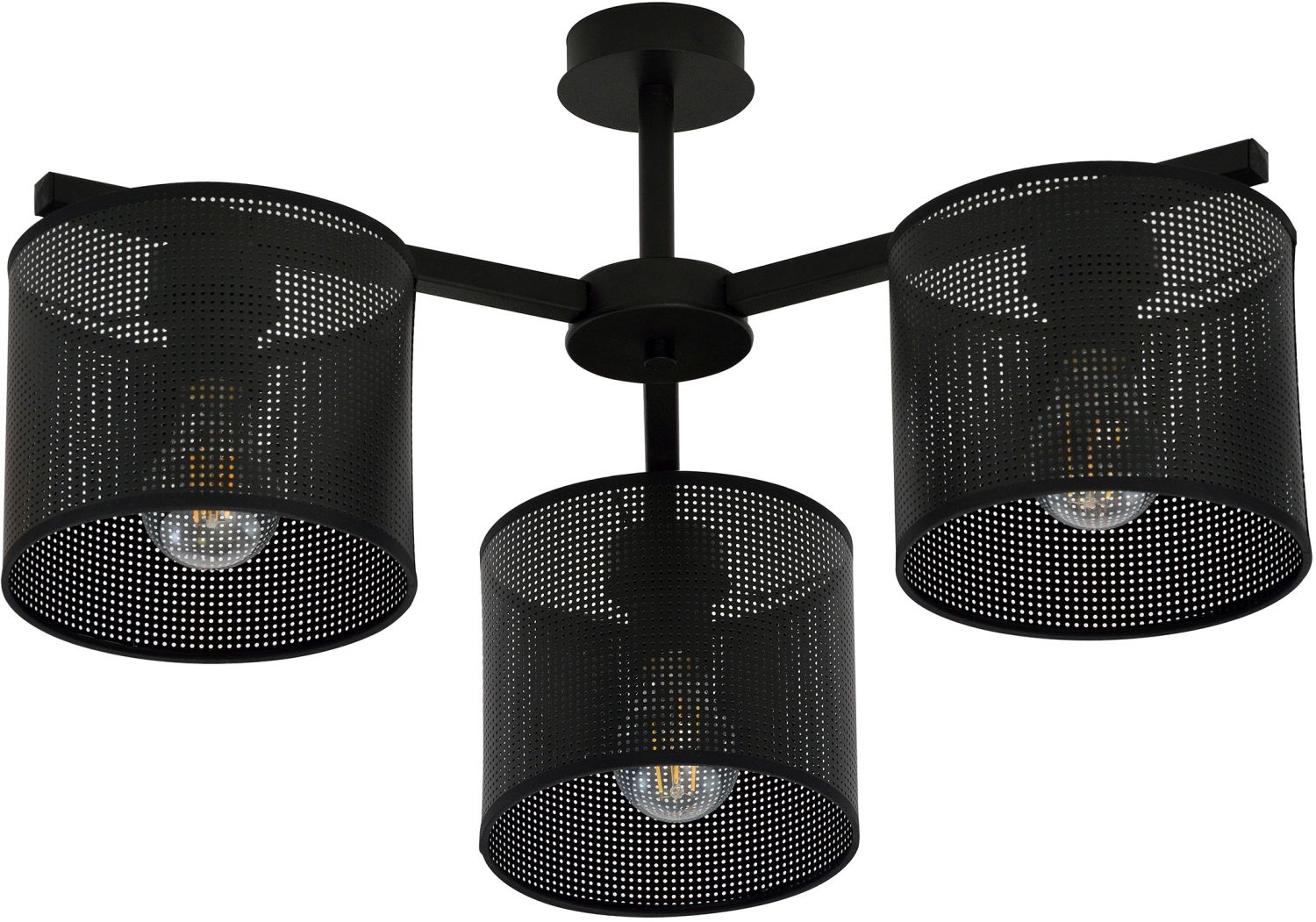 Emibig Jordan lampă de tavan 3x15 W negru 1143/3