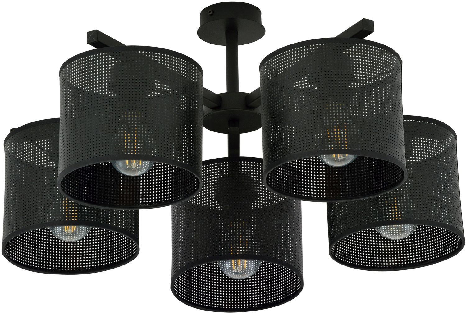 Emibig Jordan lampă de tavan 5x40 W negru 1143/5