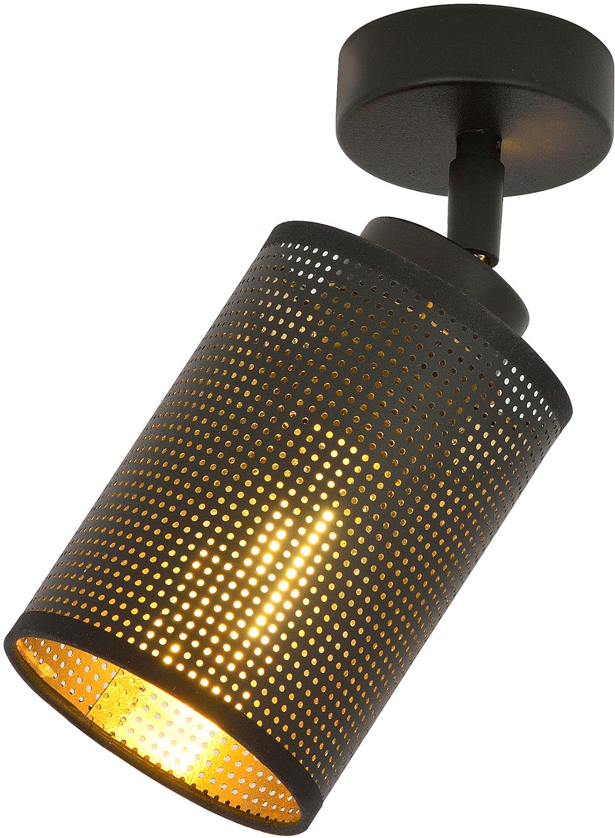 Emibig Bronx lampă de tavan 1x15 W negru-auriu 1152/1