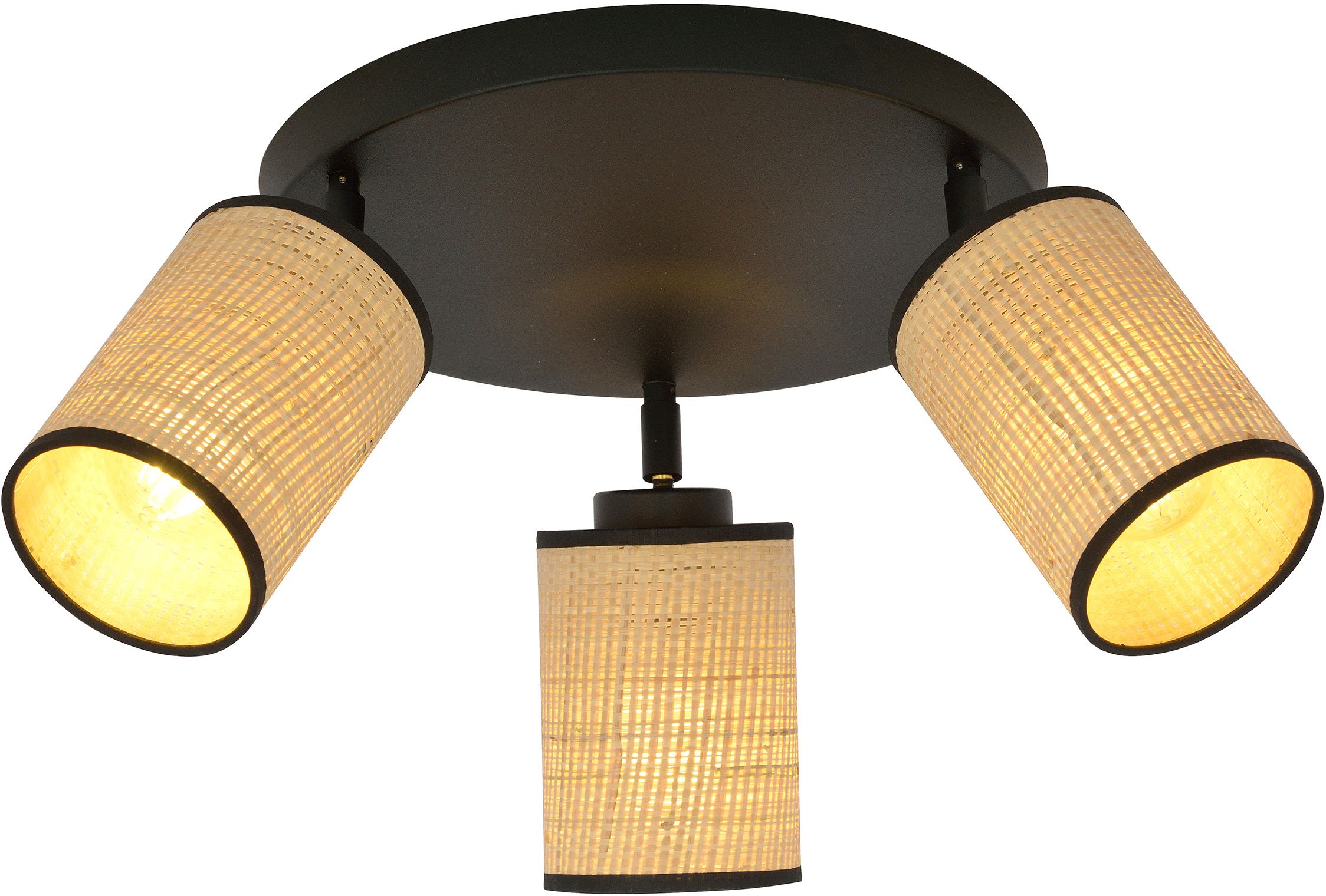 Emibig Yoga lampă de tavan 3x15 W negru-bej 1151/3PREM