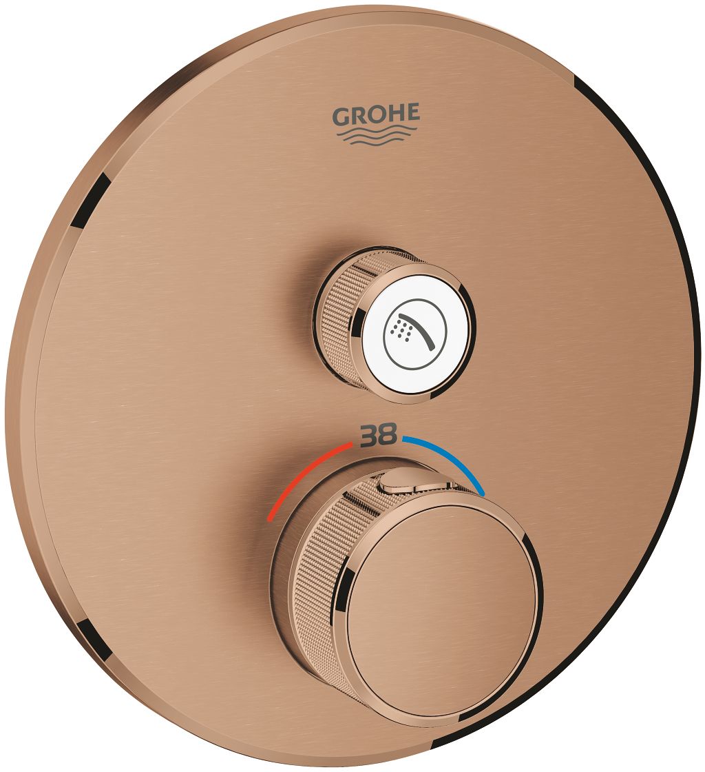 Grohe Grohtherm SmartControl baterie de duș ascuns da Brushed Warm Sunset 29118DL0