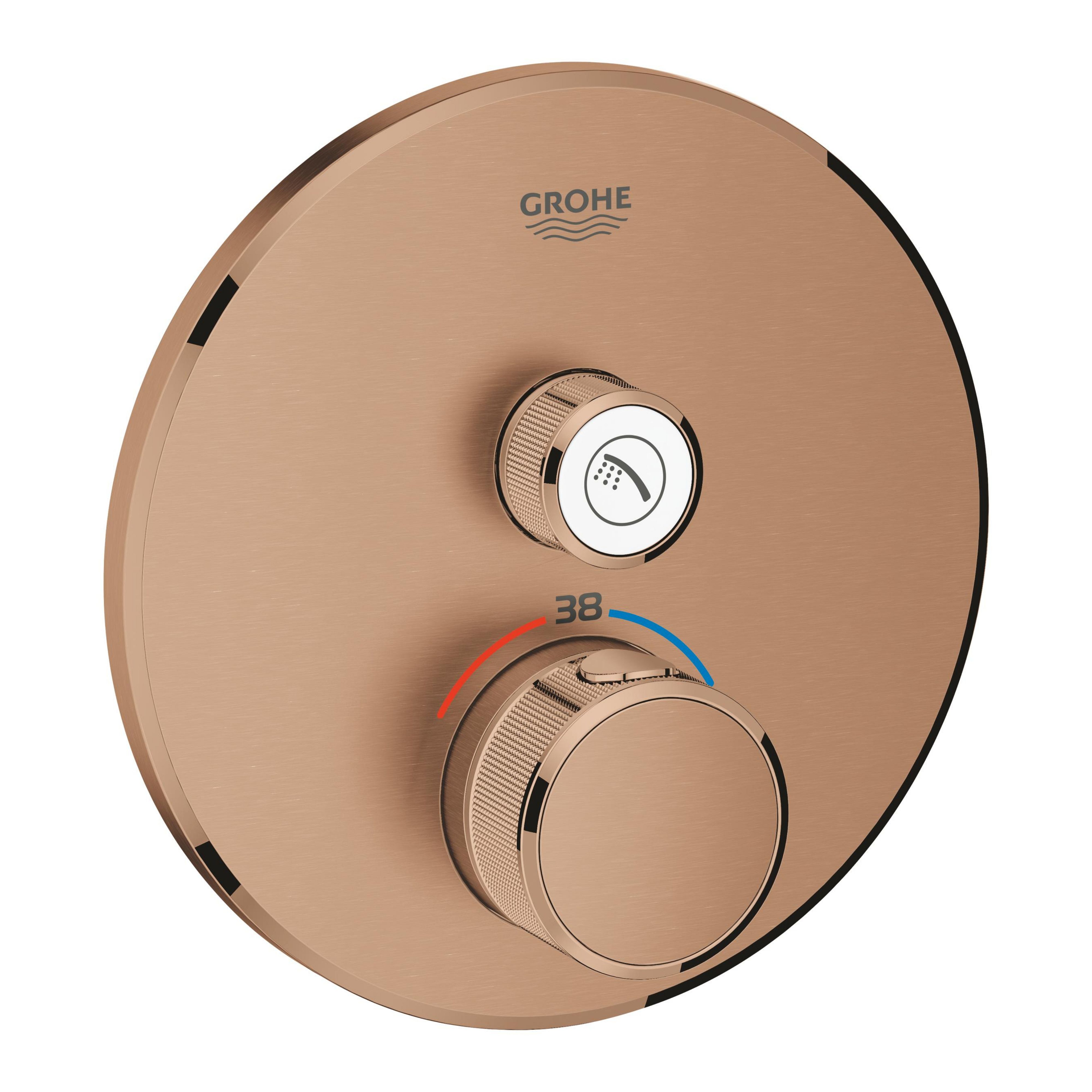 Grohe Grohtherm SmartControl baterie de duș ascuns cu termostat Brushed Warm Sunset 29118DL0