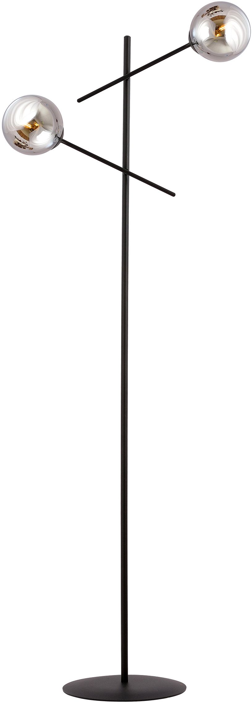 Emibig Linear lampă de podea 2x10 W negru-grafit 1167/LP2