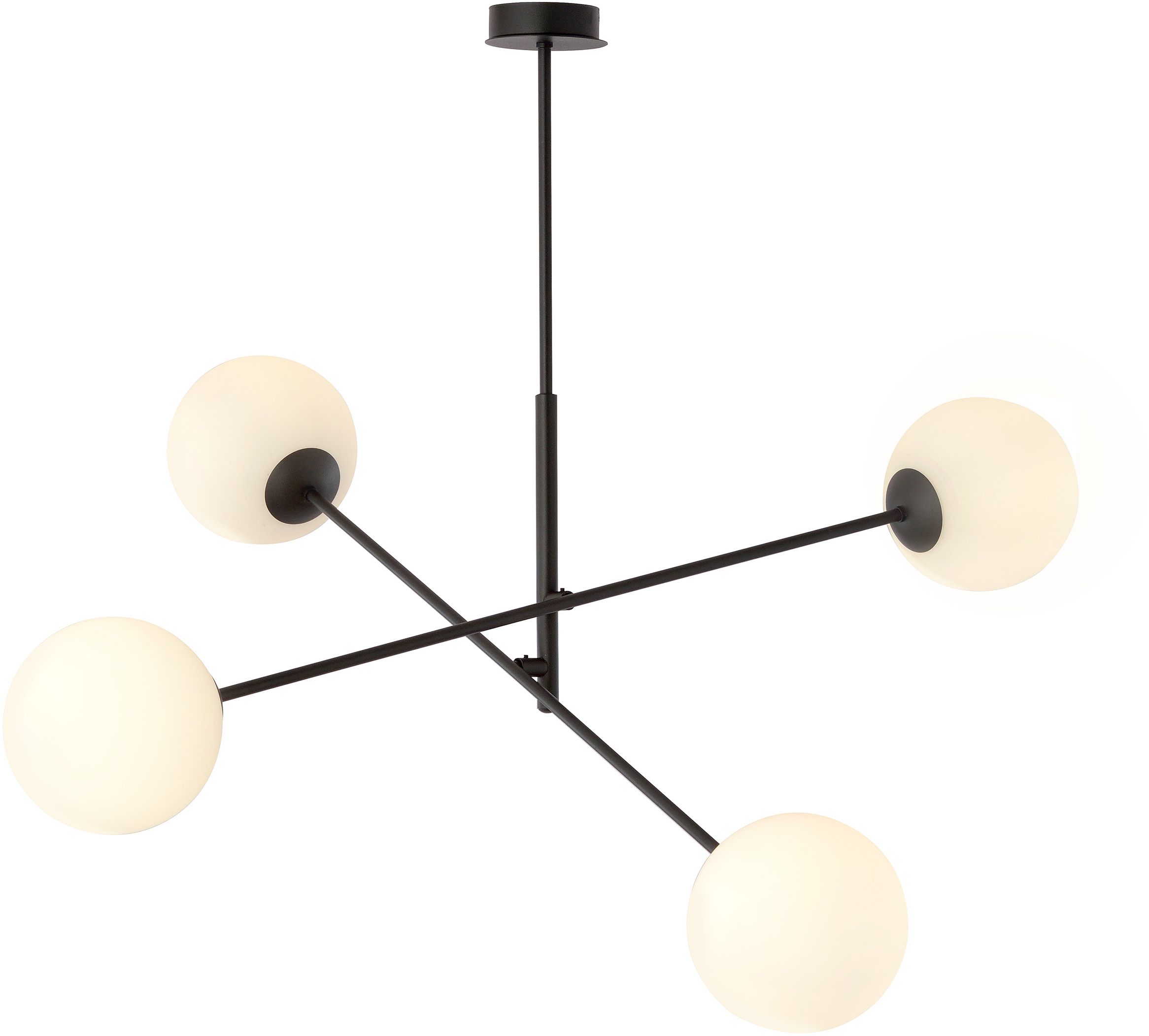 Emibig Linear lampă de tavan 4x10 W alb-negru 1169/4