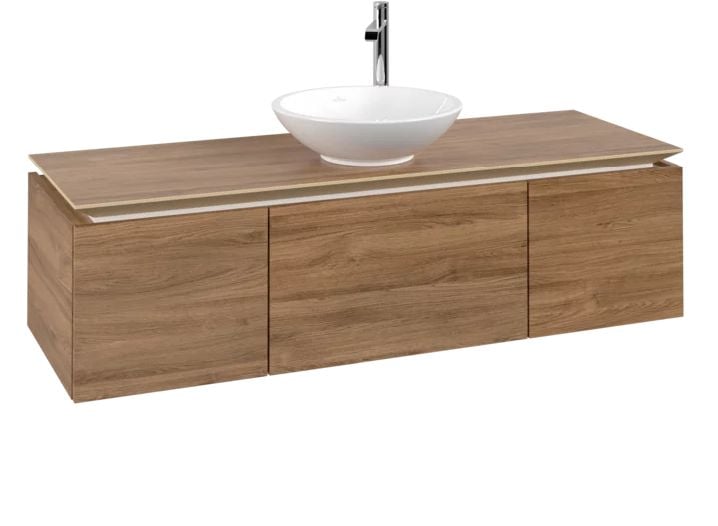 Villeroy & Boch Legato dulap 140x50x38 cm dulap atârnat sub chiuvetă stejar B58500RH