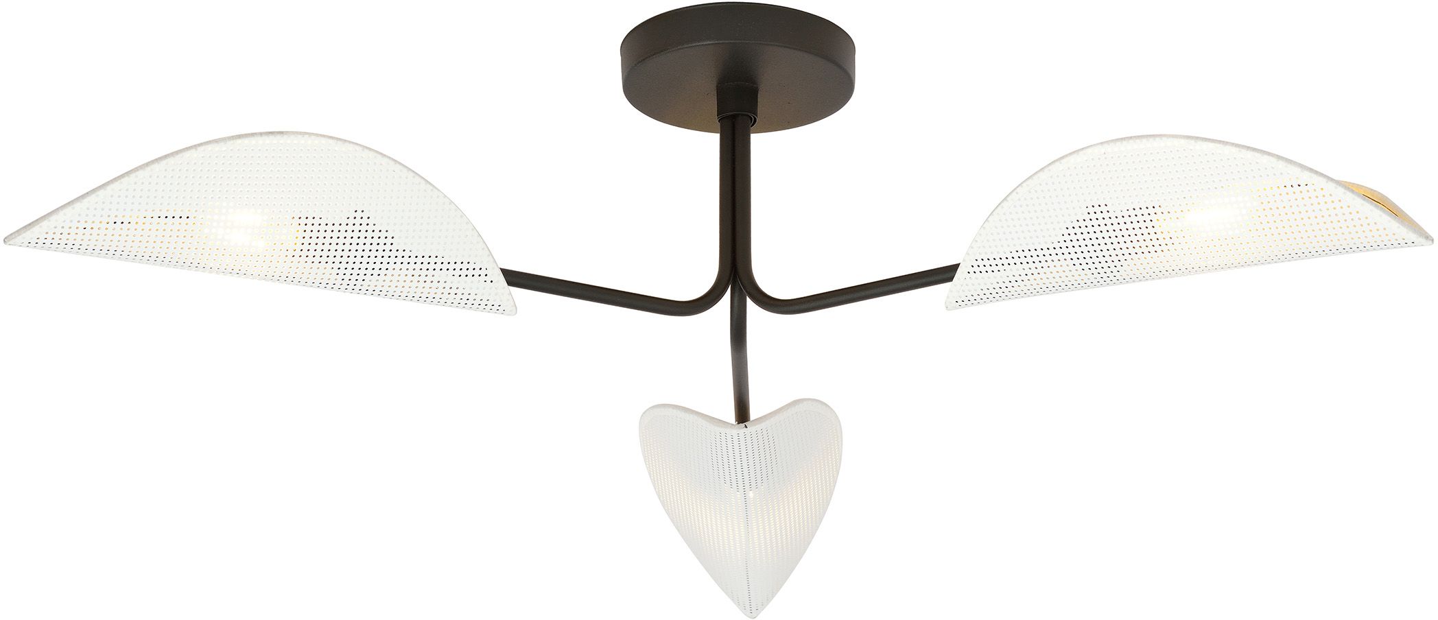 Emibig Gomez lampă de tavan 3x40 W alb-negru 1173/3