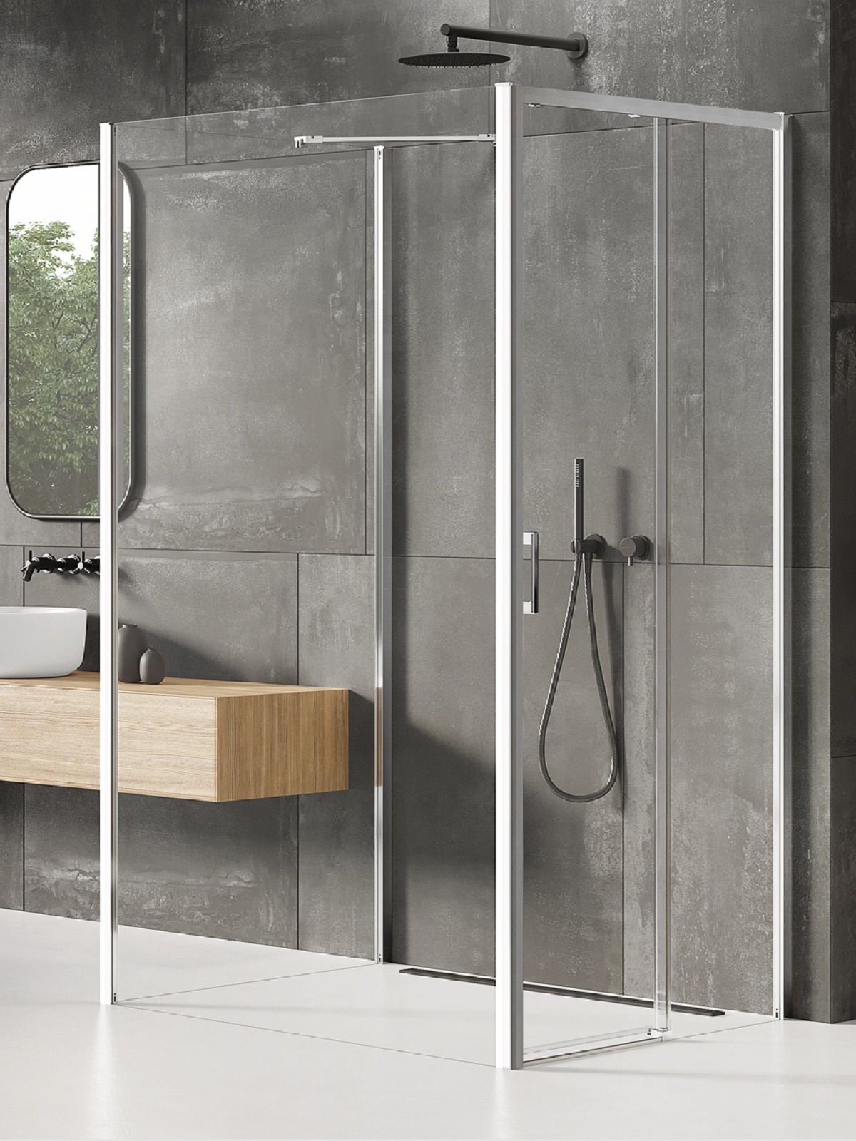 New Trendy Prime cabină de duș 110x110 cm pătrat crom luciu/sticlă transparentă K-1584