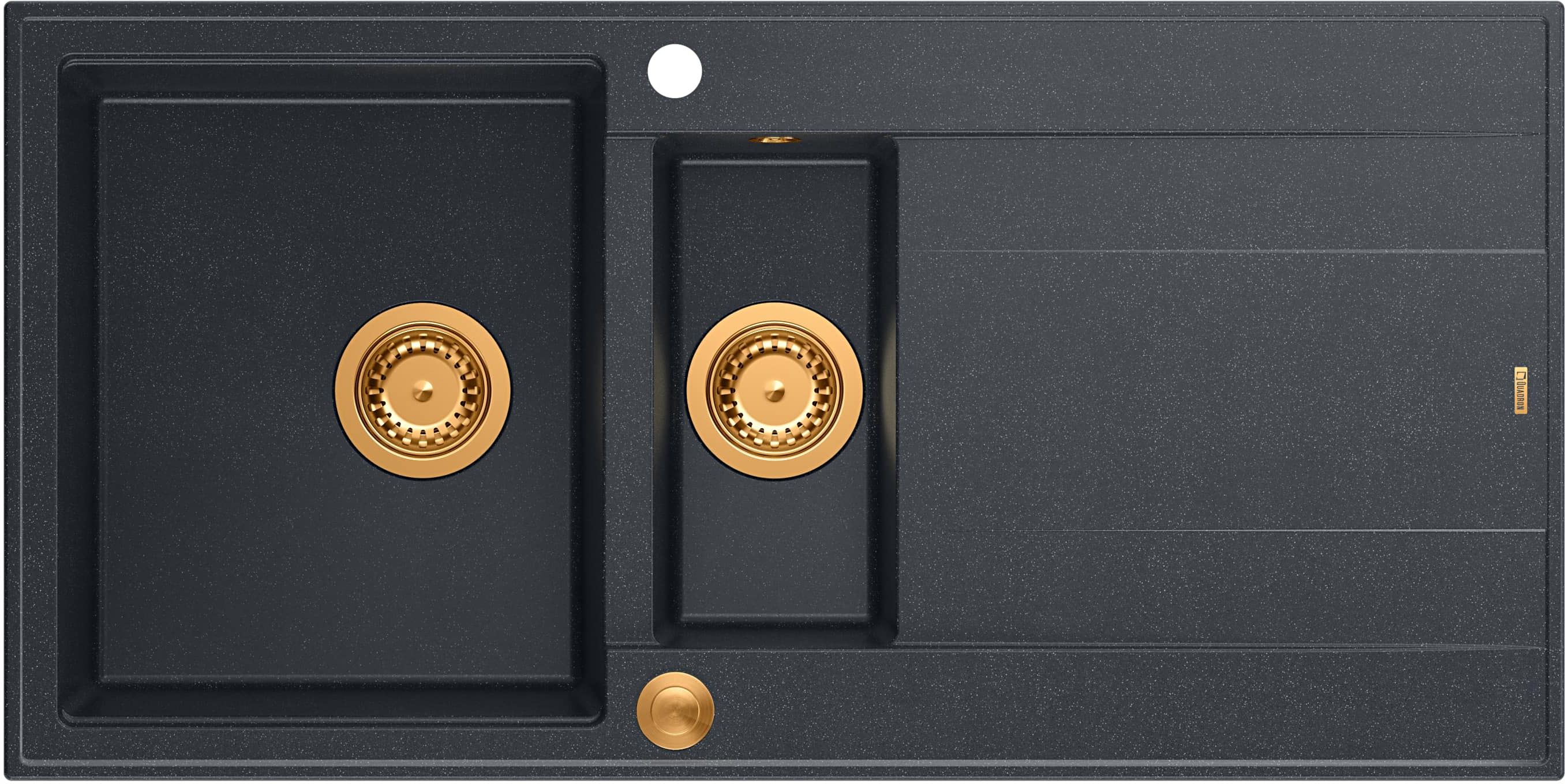 Quadron Evan chiuveta graniteq 100x50 cm negru HQE5510050U8_PVDC1_P2O