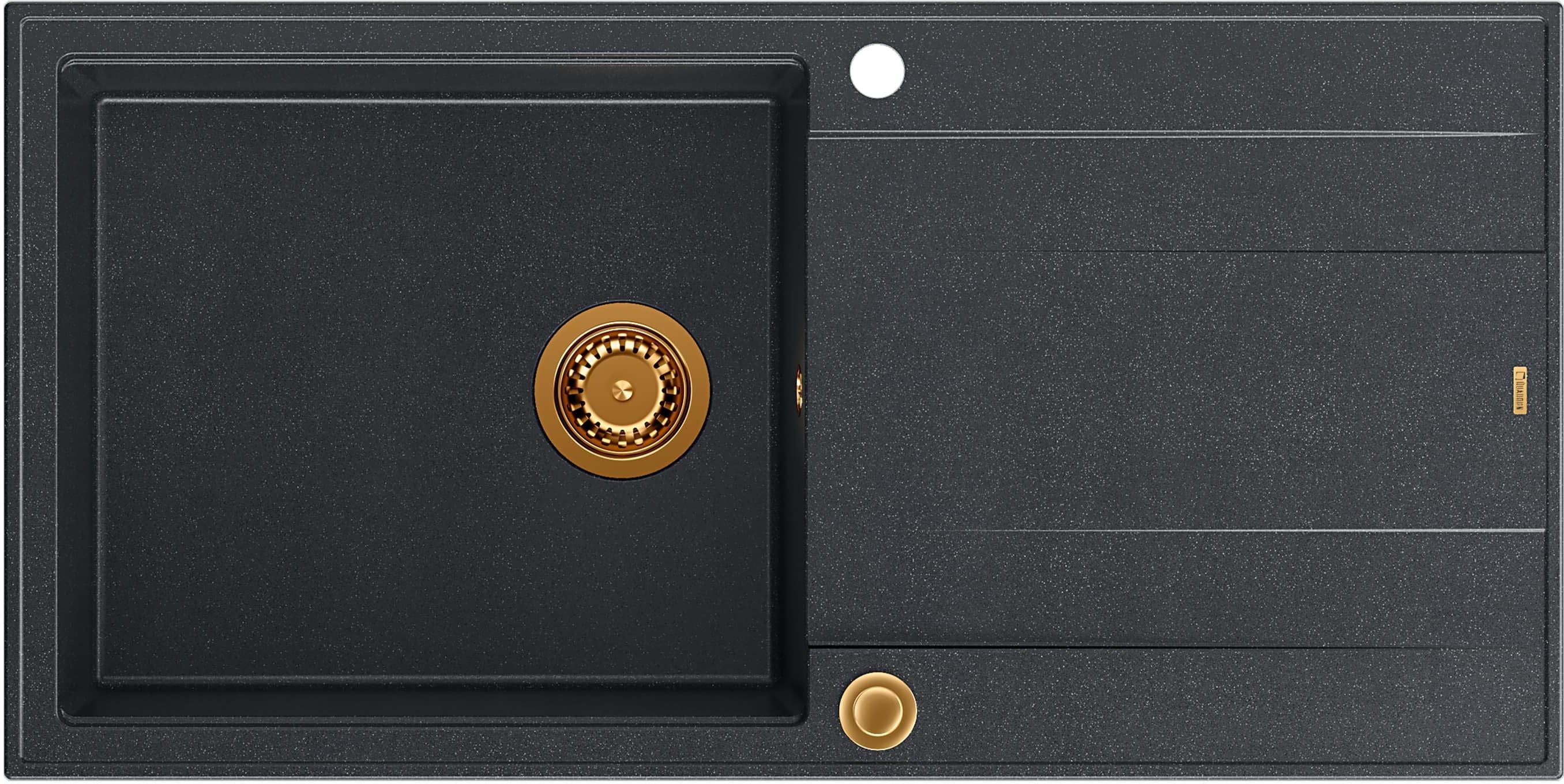 Quadron Evan chiuveta graniteq 100x50 cm negru HCQE10050U8_PVDC1_P2O