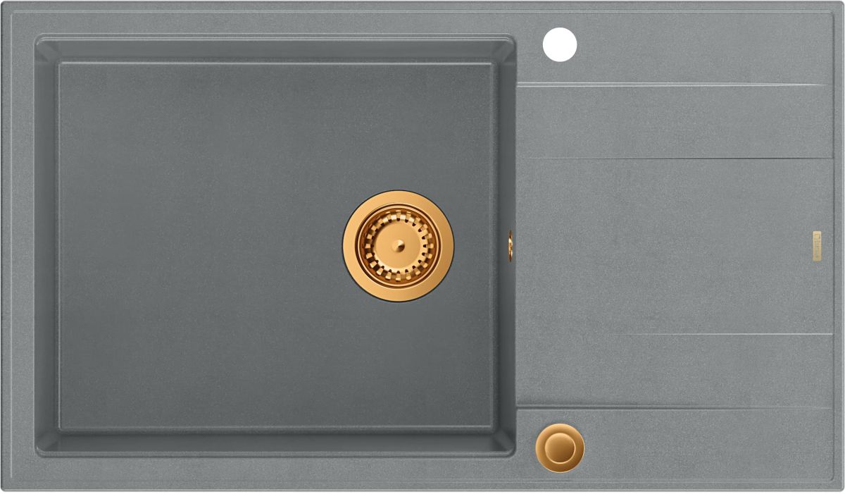 Quadron Evan chiuveta graniteq 86x50 cm gri/grafit/onix HCQE58650U5_PVDC1_P2O