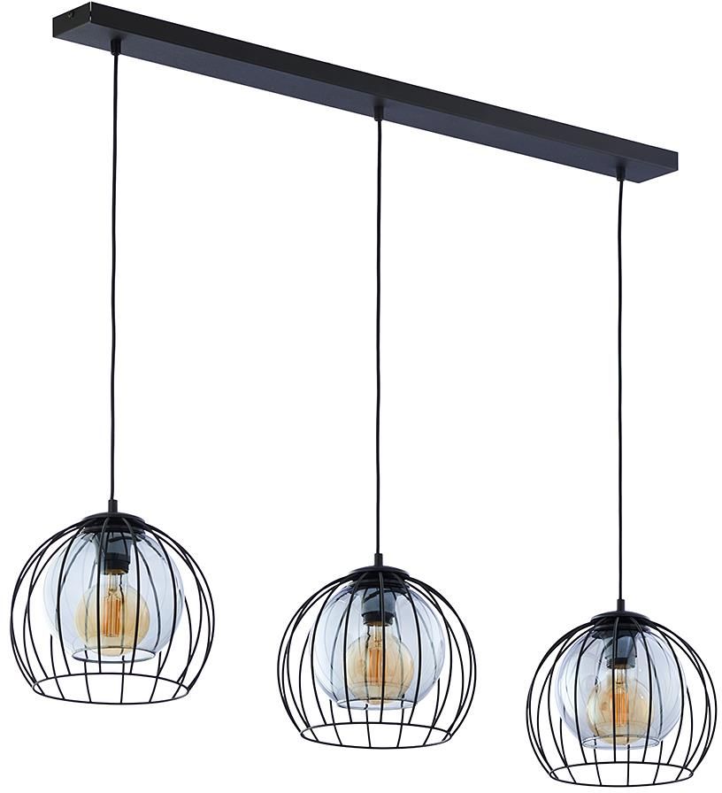 TK Lighting Universo lampă suspendată 3x15 W negru-grafit 4483