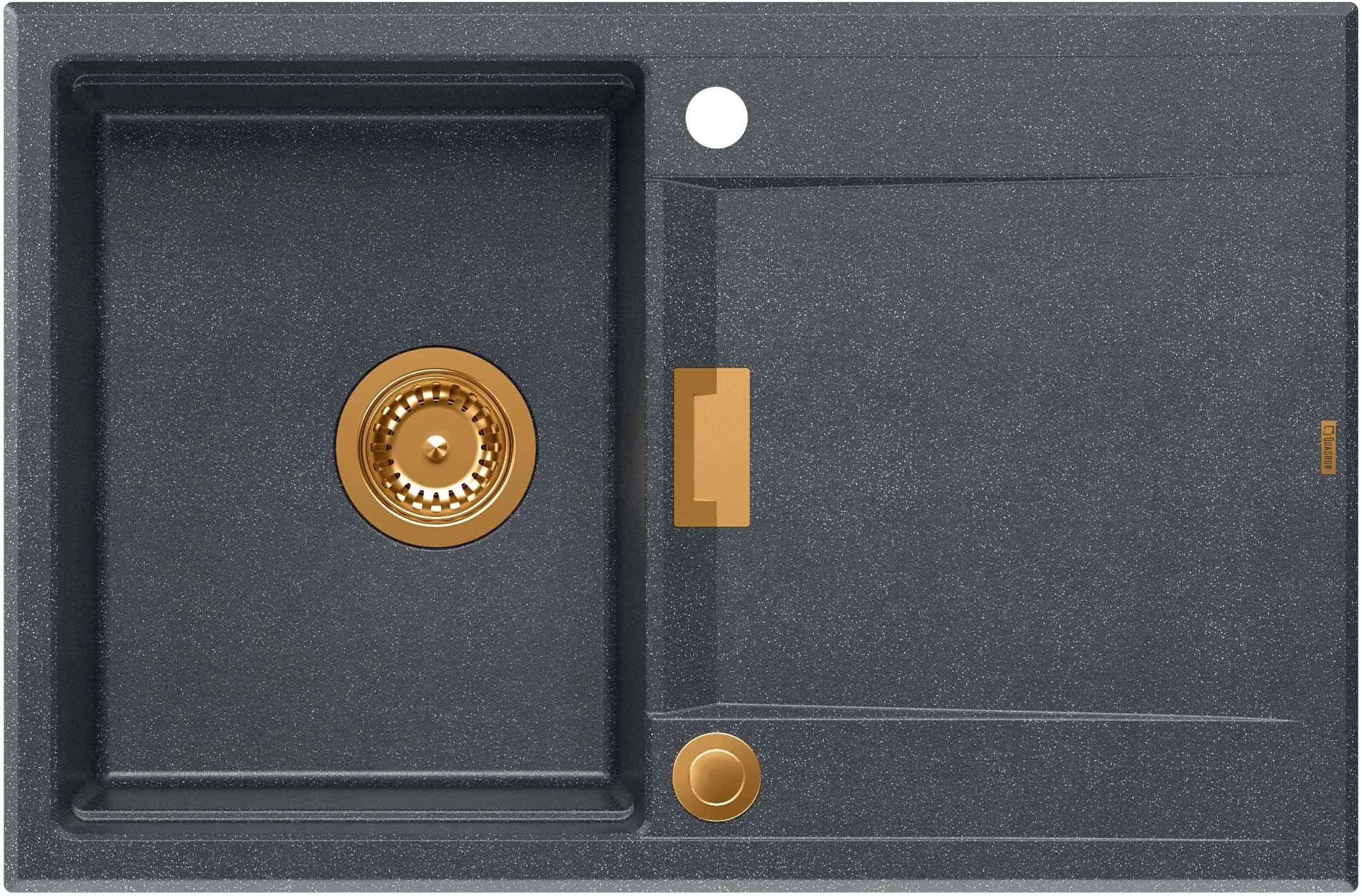Quadron Owen chiuveta graniteq 76x50 cm negru HQO7650U8_PVDC1