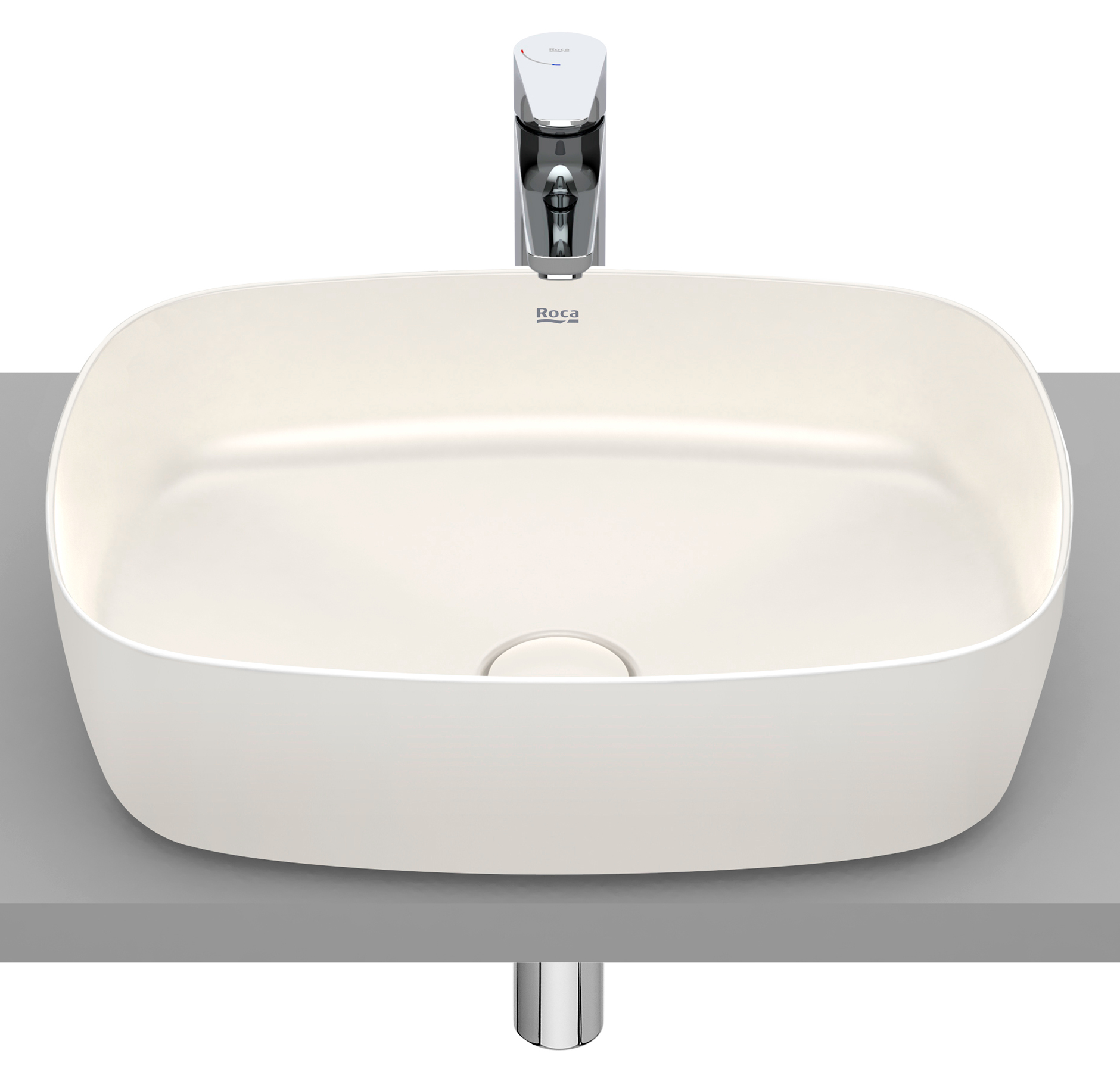 Roca Inspira lavoar 50x37 cm dreptunghiular de blat maro/bej A327500650