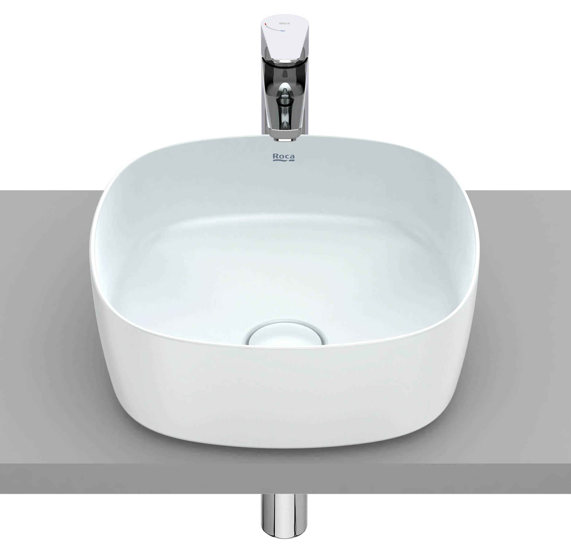 Roca Inspira lavoar 37x37 cm pătrat de blat A327502630