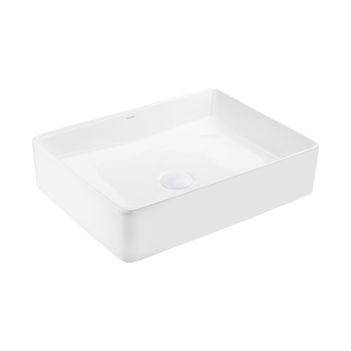 Ksuro 100 lavoar 47x36 cm dreptunghiular de blat alb 20804000
