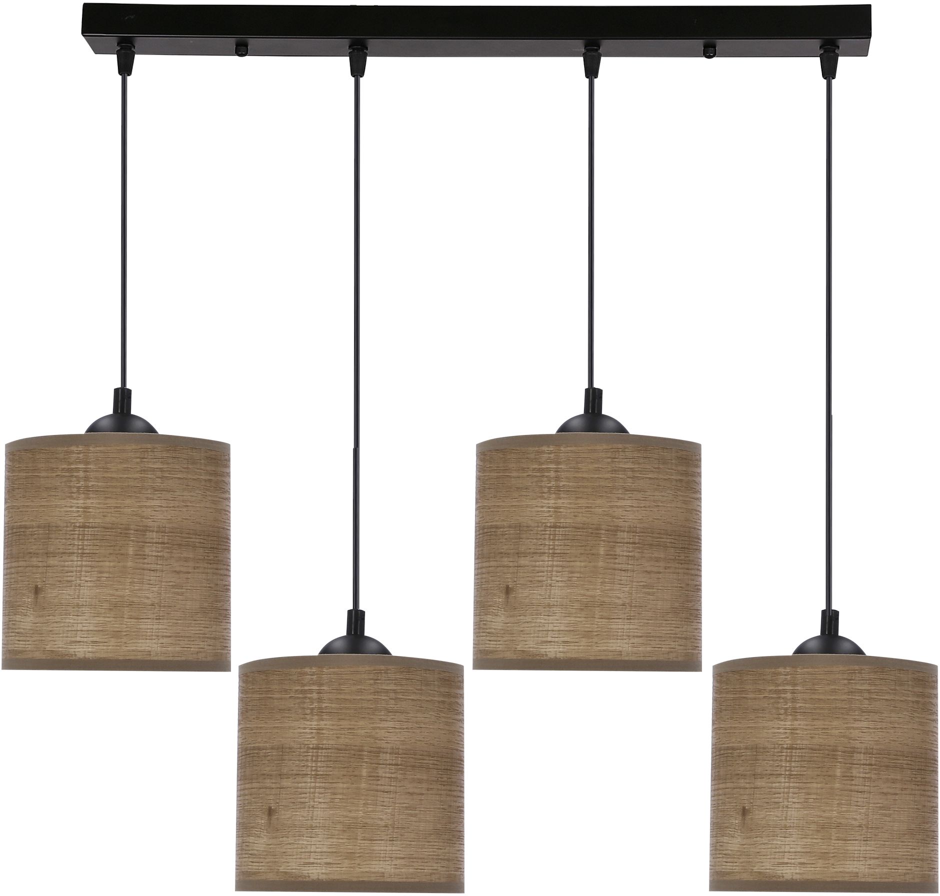 Candellux Legno lampă suspendată 4x40 W negru-bej 34-18366