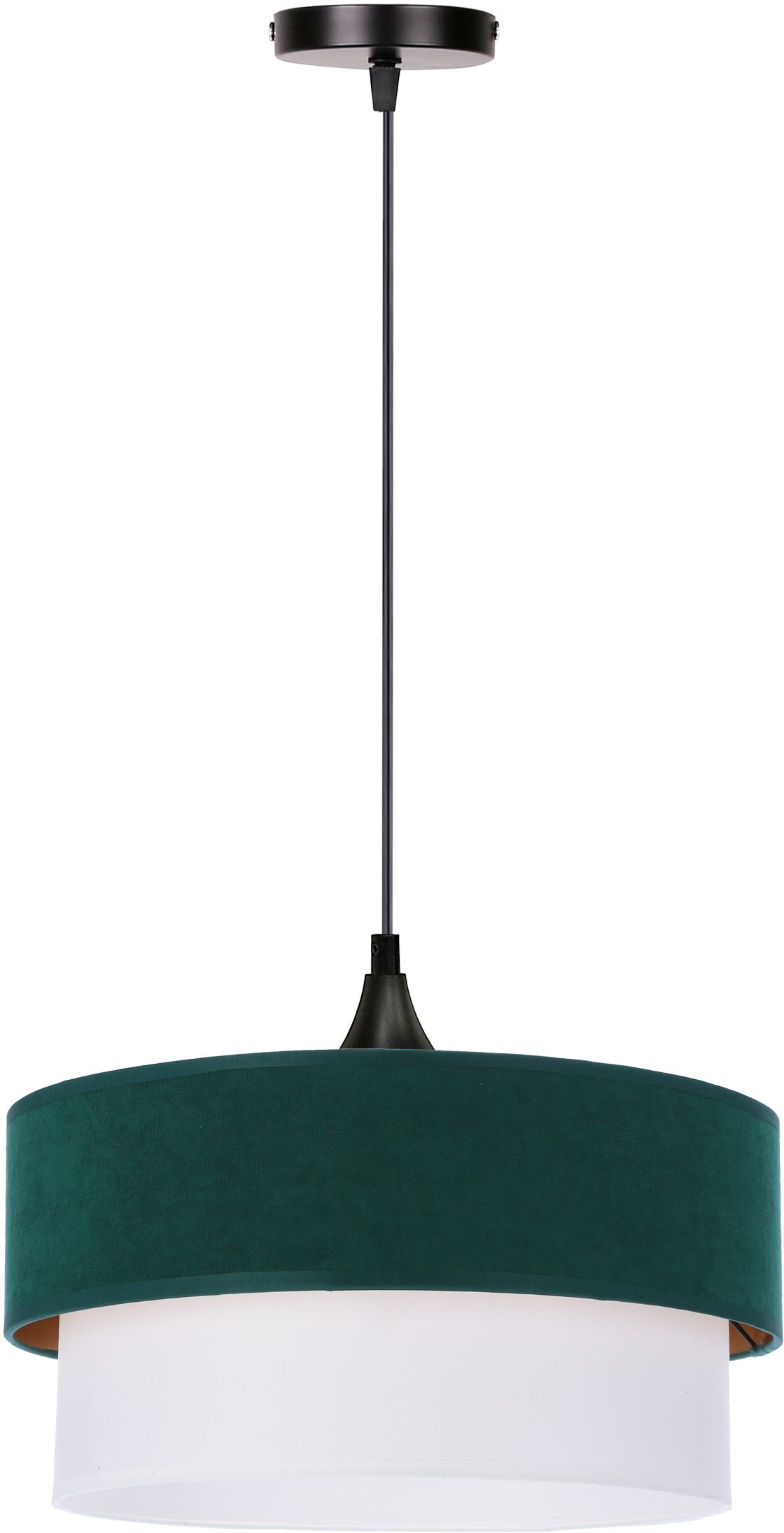 Candellux Sinagra lampă suspendată 1x60 W alb-verde-auriu 31-19691