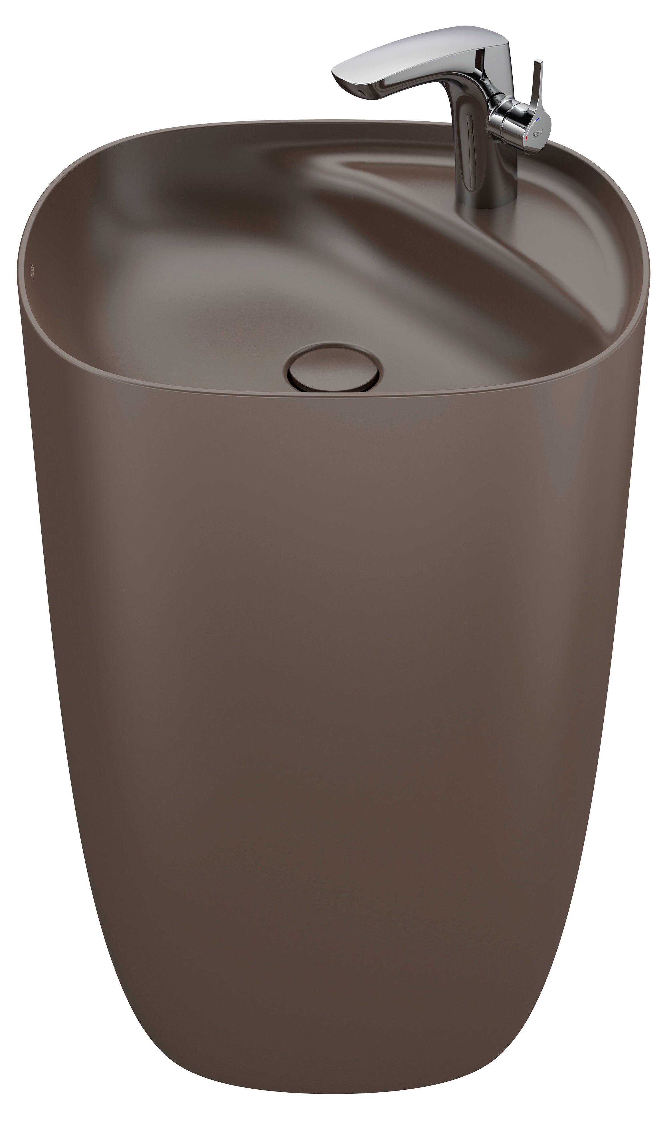 Roca Beyond lavoar 50x45 cm rotund stativ maro/bej A3270B0660