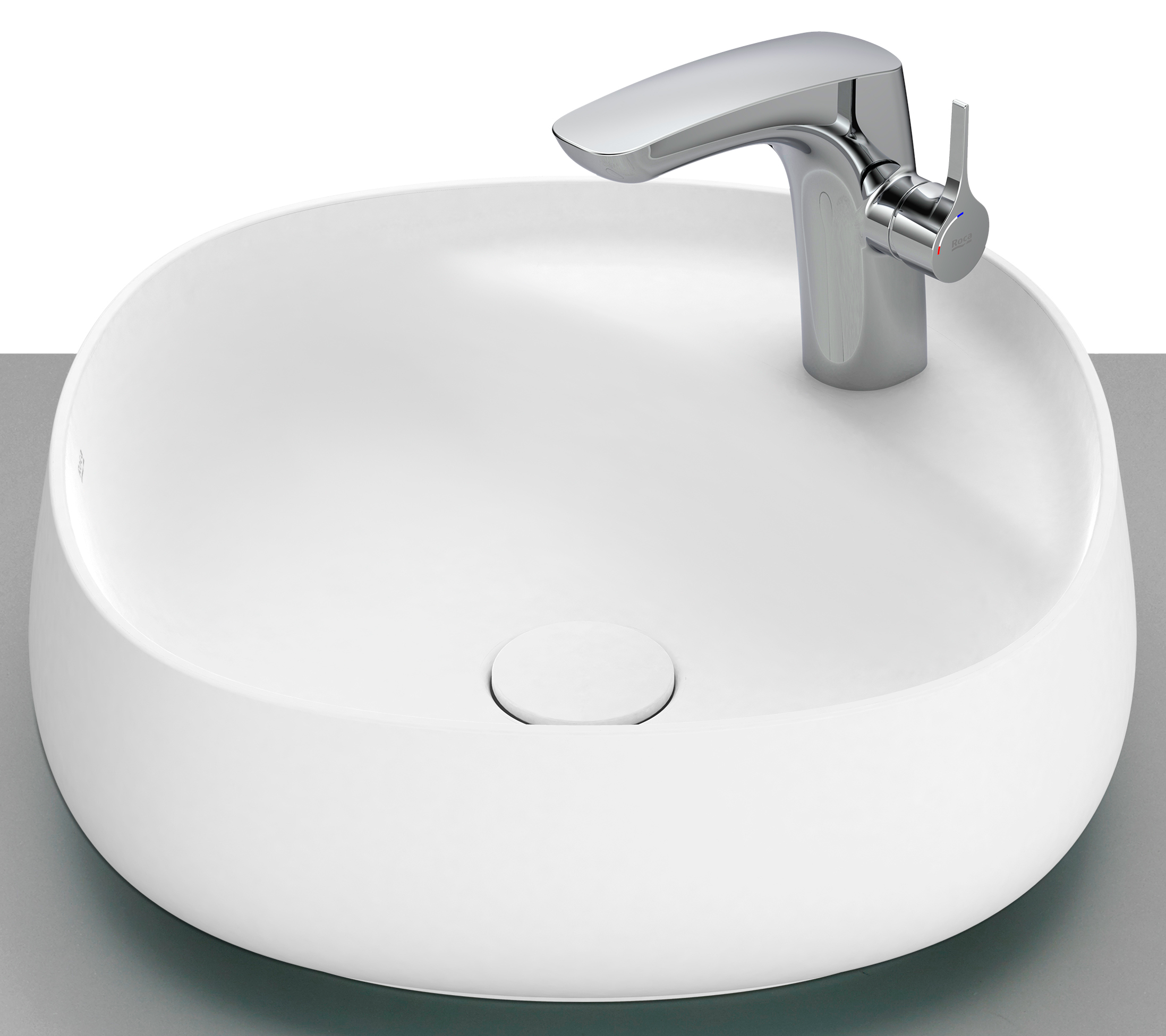 Roca Beyond lavoar 45x45 cm pătrat de blat alb A3270B9620