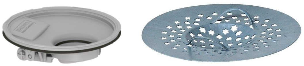 Set sifon cădiță duș Kessel Multistop 48500, sifon cădiță duș Kessel 48700