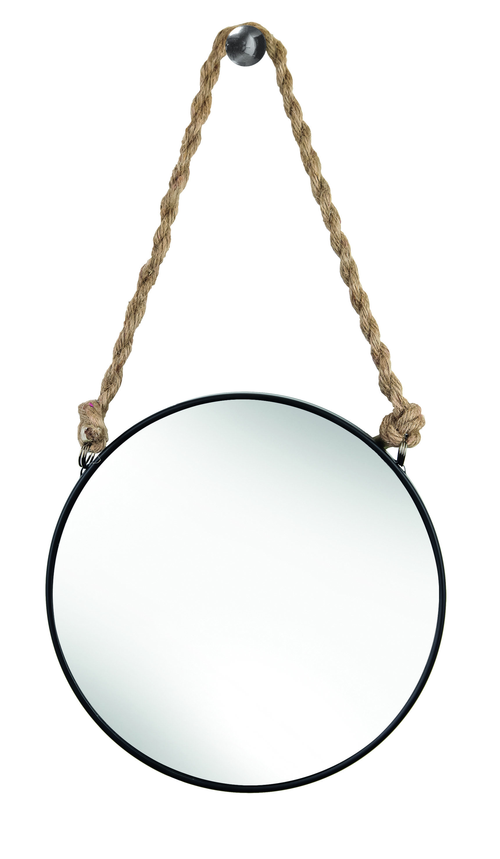 Kleine Wolke Rope Mirror oglindă 39.5x23 cm rotund negru 8653926886