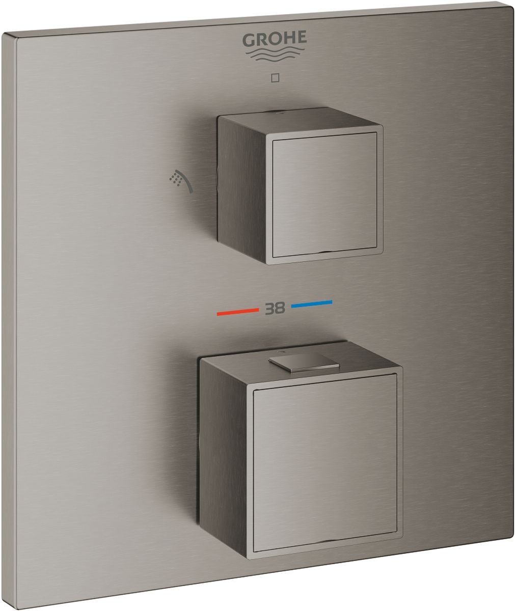 Grohe Grohtherm Cube baterie de duș ascuns da Brushed Hard Graphite 24154AL0