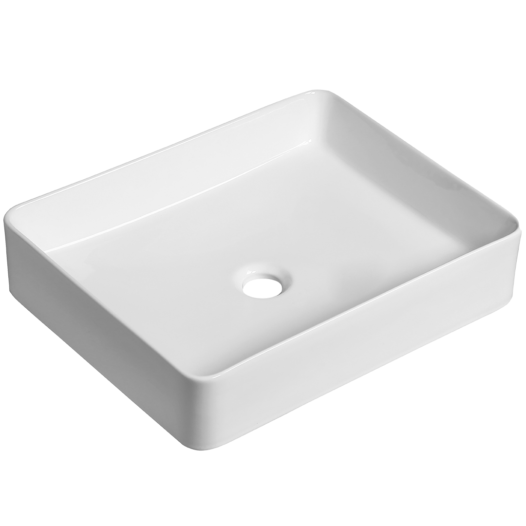 Laveo Kvadrato lavoar 47x36 cm dreptunghiular de blat alb VUK6247
