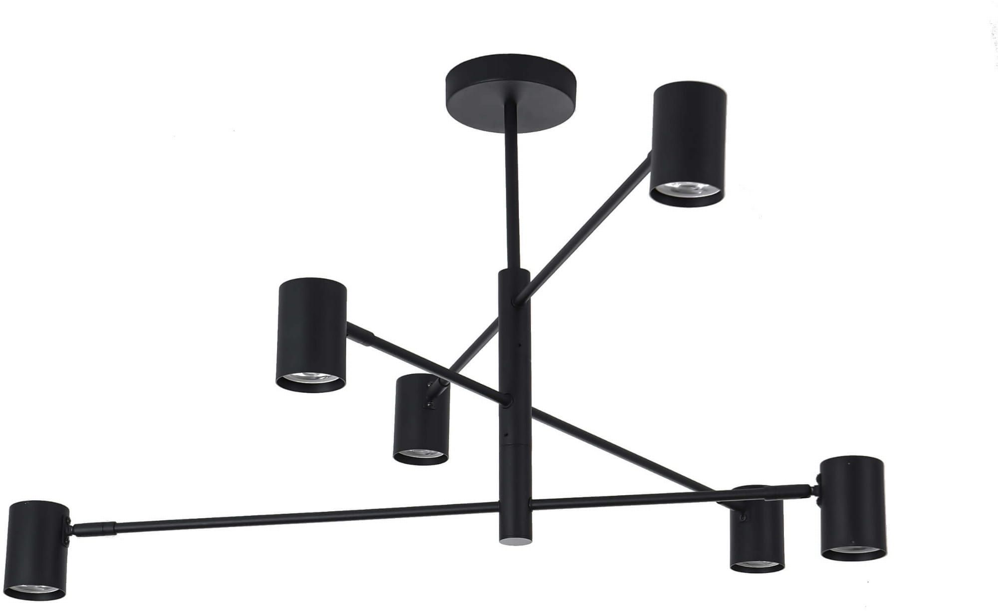 Light Prestige Snow lampă de tavan 6x50 W negru LP-731/6PBK