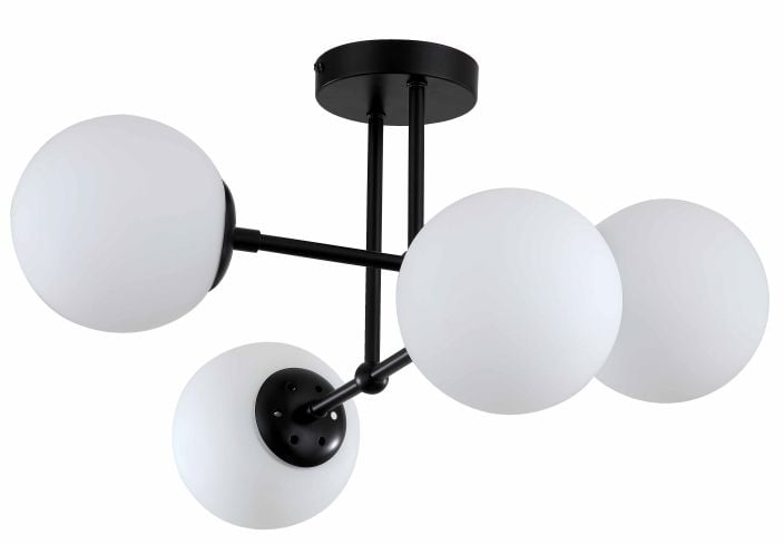 Light Prestige Roma lampă de tavan 4x40 W alb-negru LP-1345/4PBK