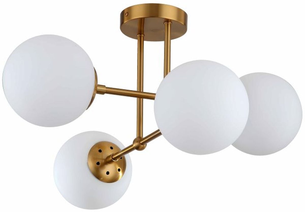 Light Prestige Roma lampă de tavan 4x40 W alb-auriu LP-1345/4PGD