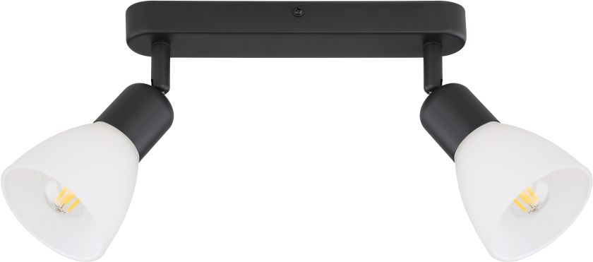 Light Prestige Malta lampă de tavan 2x40 W alb-negru LP-877/2WBK