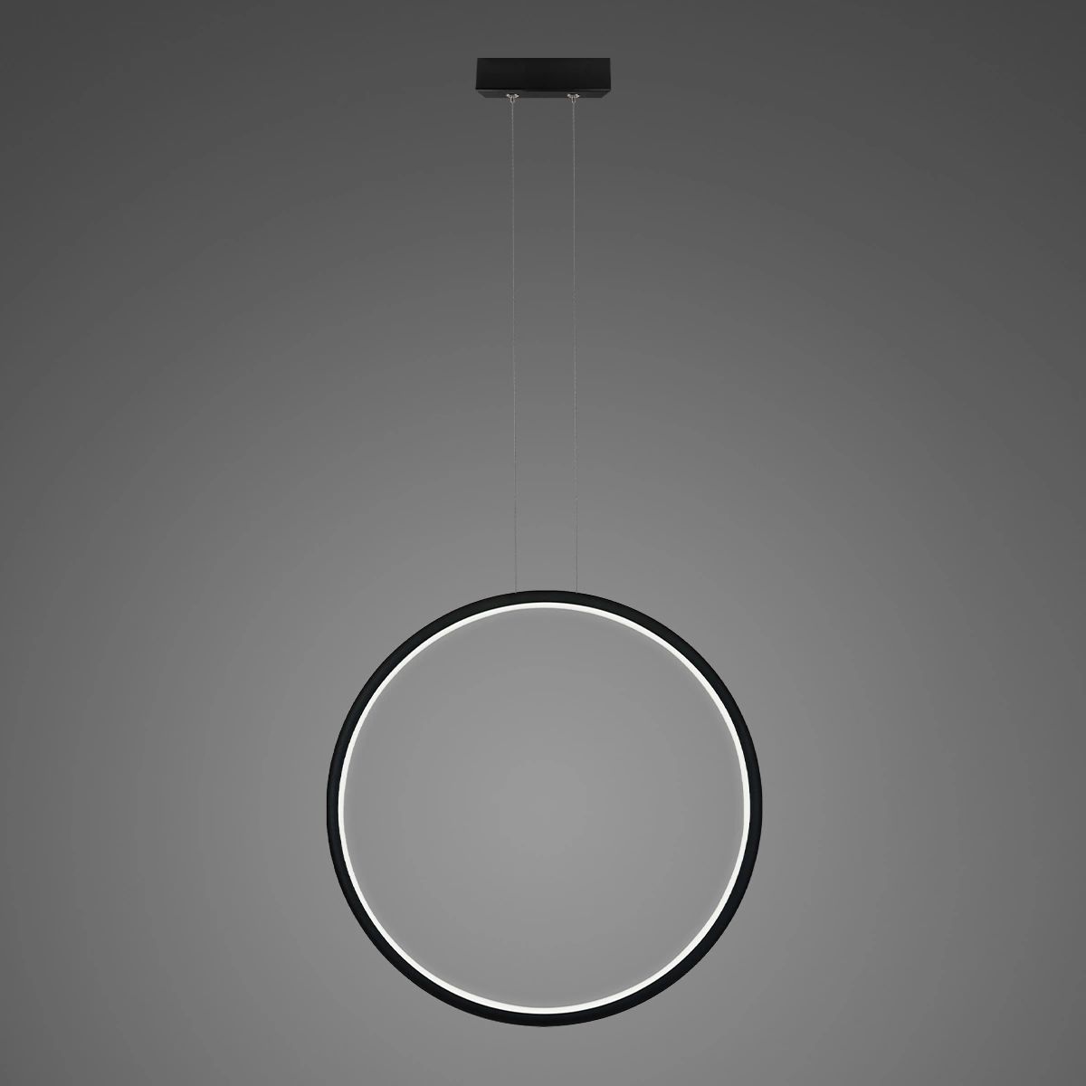 Altavola Design Ledowe Okręgi lampă suspendată 1x43 W negru LA073/X_80_in_3k_43W_black