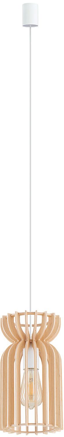 Nowodvorski Lighting Kymi B lampă suspendată 1x60 W alb-lemn 10571
